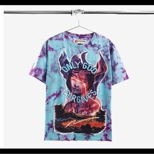 Psycho Bunny Blue and Purple Graphic Tee